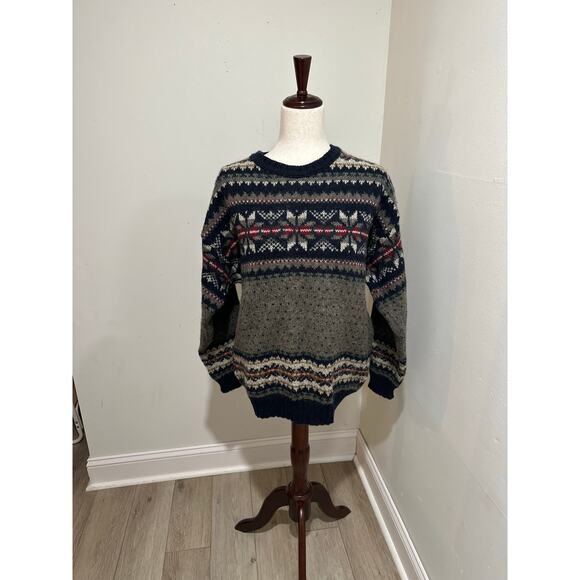 Vintage Woolrich Men's Large Wool Blend Sweater Made in USA Medium - Picture 3 of 10